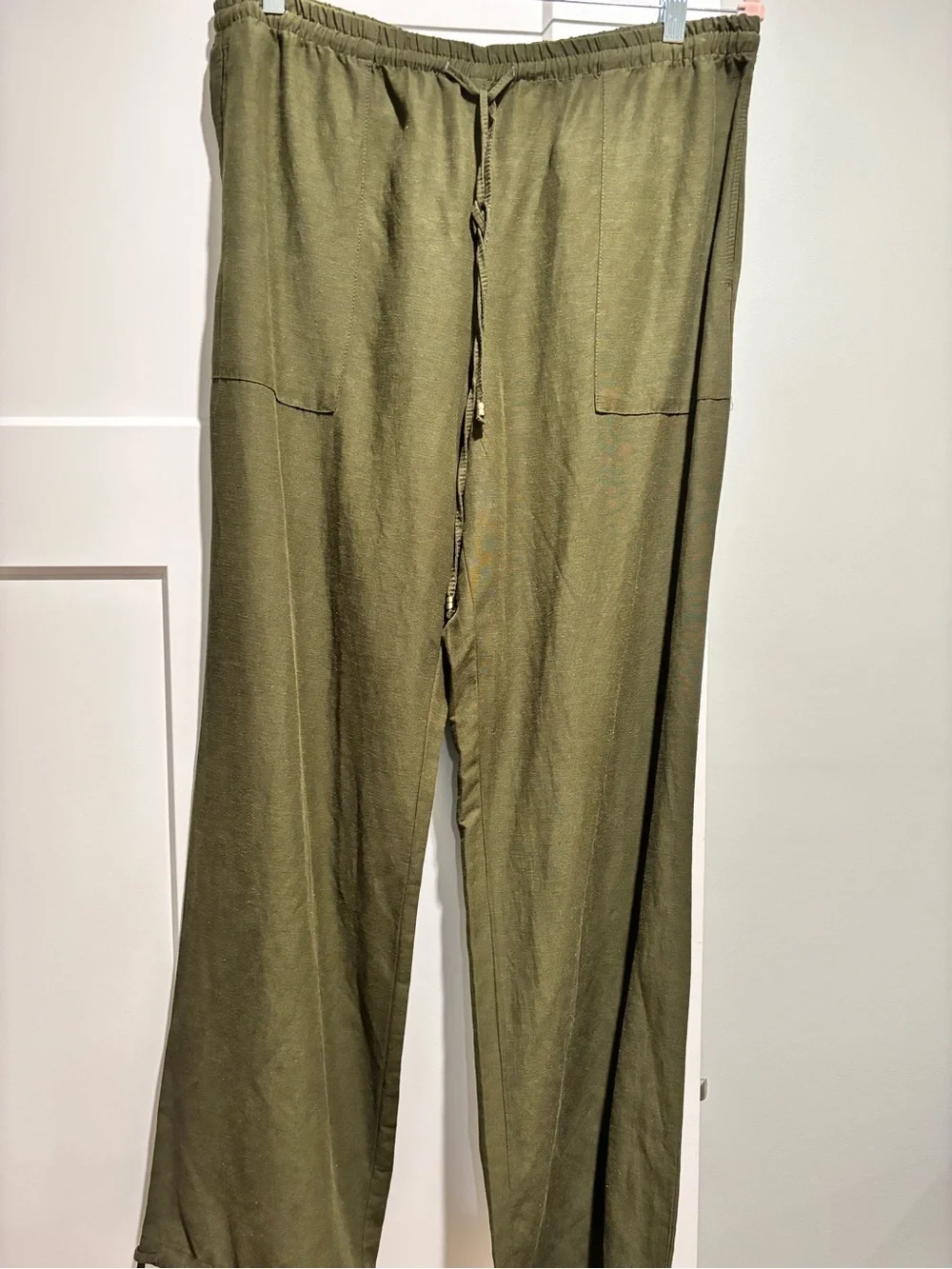 H &M linen blend pants